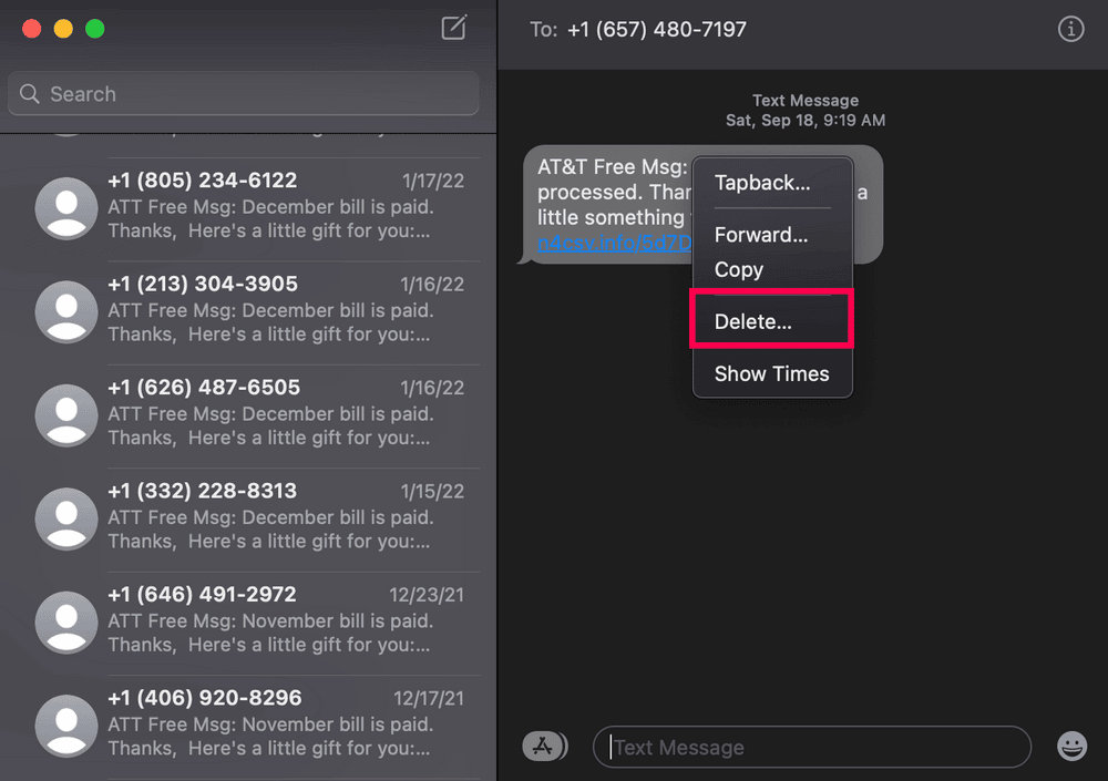 Mac veya MacBook'tan Tüm iMessages Nasıl Silinir? 2 Screenshot 3662dd0dacc5b19 Mac veya MacBook'tan Tüm iMessages Nasıl Silinir?