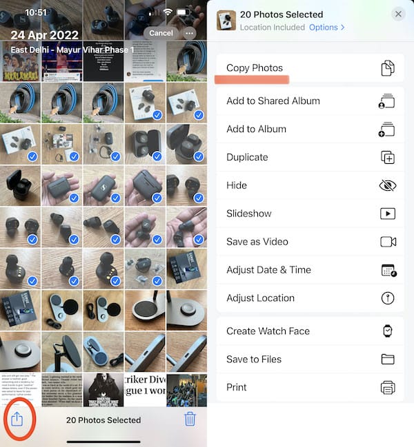 how to convert heic to jpg on iphone without any third party apps - step5