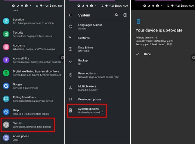 System Update Android إصلاح الخطوط العمودية أو الأفقية على شاشة أندرويد