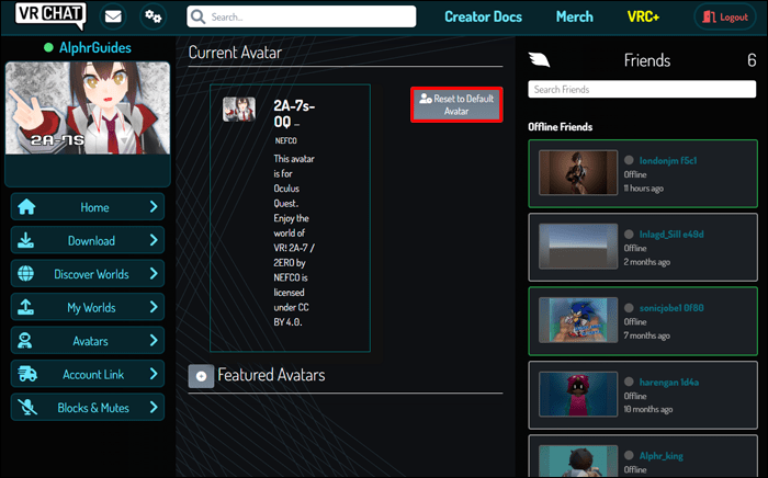 VRChat 3 Comment changer votre avatar dans VRChat ?