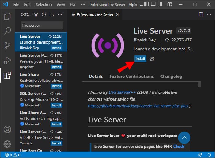 Visual Studio Code 19 1 1 Comment ouvrir dans le navigateur à partir du code VS
