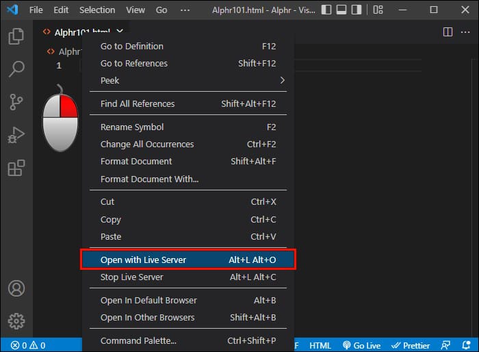Visual Studio Code 20 1 1 Comment ouvrir dans le navigateur à partir du code VS