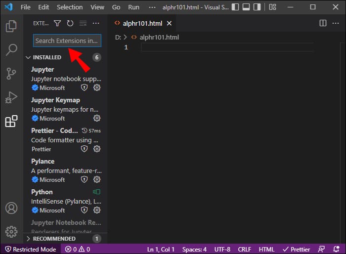 Visual Studio Code 4 1 1 Comment ouvrir dans le navigateur à partir du code VS
