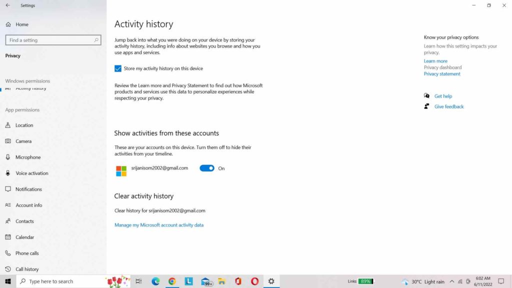 Comment afficher l'historique des activités sur un PC Windows 10 17 again-activity