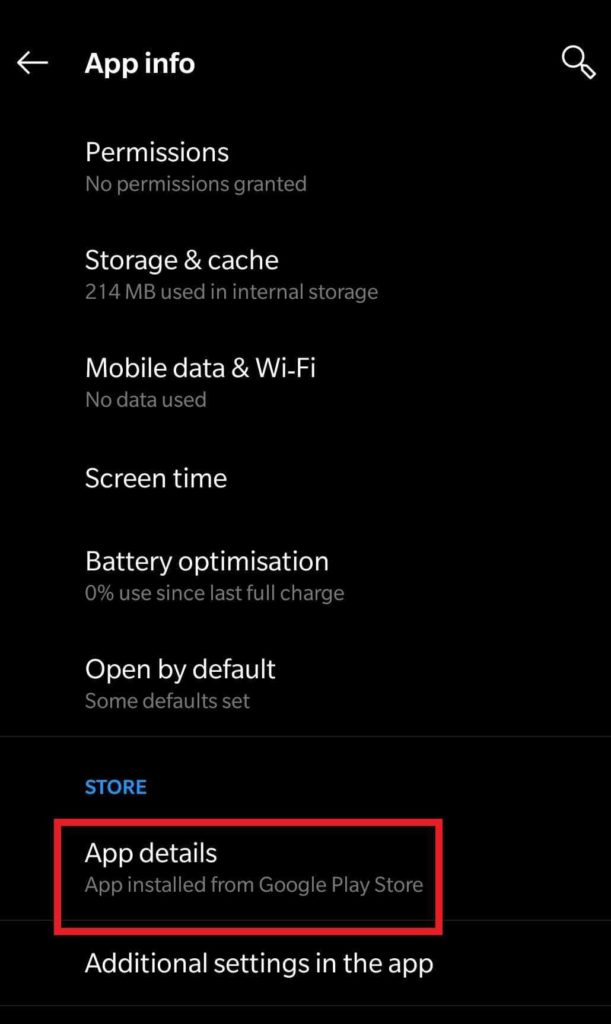 تفاصيل التطبيق