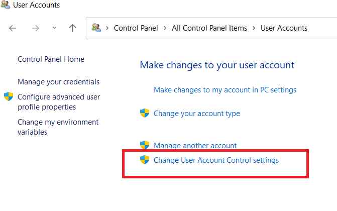 Exécuter en tant qu'administrateur ne fonctionne pas sous Windows 11 5 change-user