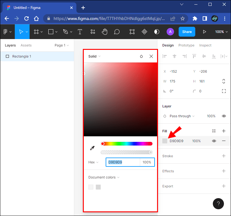 create color1 1 Comment changer la couleur de l'arrière-plan dans Figma