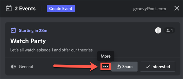 Discord events