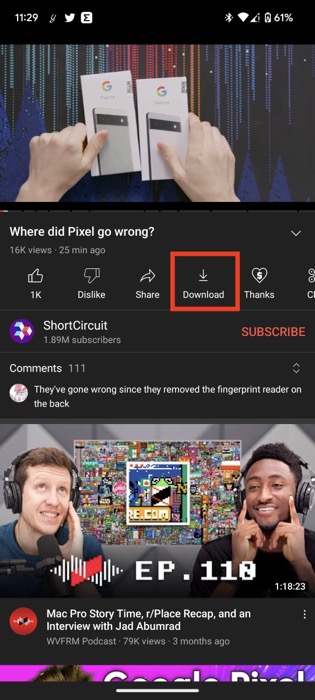 YouTube Premium ile YouTube'da Video İndirme