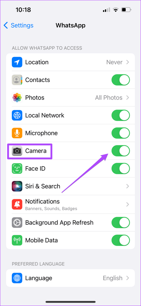 enable camera for whatsapp İPhone WhatsApp Siyah ekran sorunu: çözüm