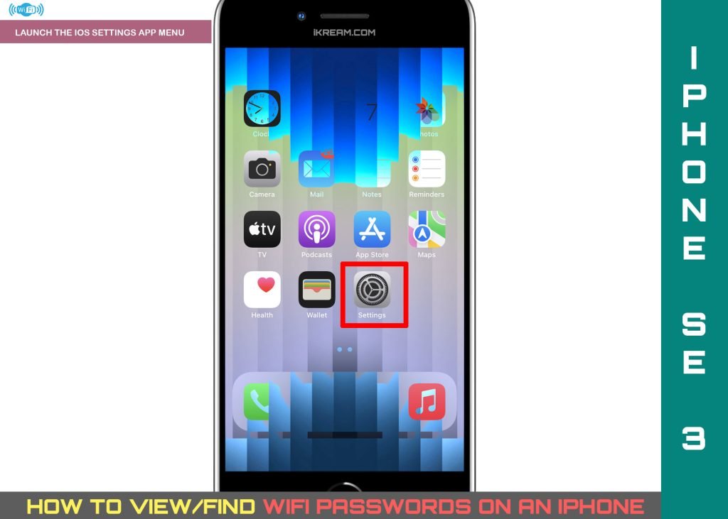 find wifi password iphone se3 SETTINGS 1024x731 1 iPhone'da Wifi Şifresi Nasıl Bulunur (iOS 15.5)