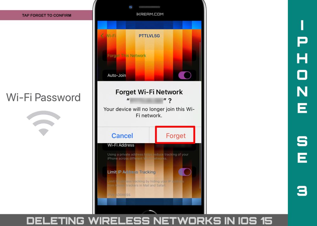 forget wifi network iphone se 3 FORGET 1024x731 1 iPhone Wi-Fi Ağı Nasıl Silinir