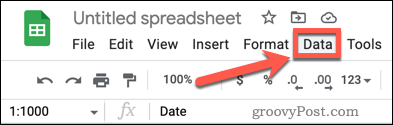 Comment supprimer les lignes vides dans Google Sheets 7 Open the Data menu in Google Sheets