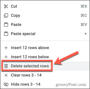 Comment supprimer les lignes vides dans Google Sheets 20 Delete selected rows in Google Sheets