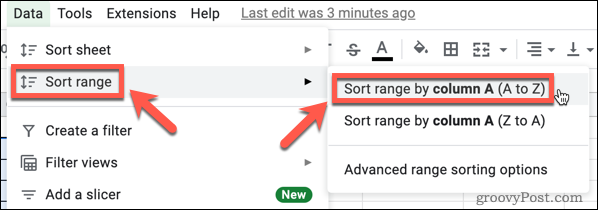 Comment supprimer les lignes vides dans Google Sheets 8 Sorting a Google Sheets range