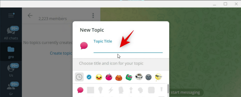 how to create group topics in telegram 22 كيفية إنشاء موضوع في دردشة جماعية على Telegram