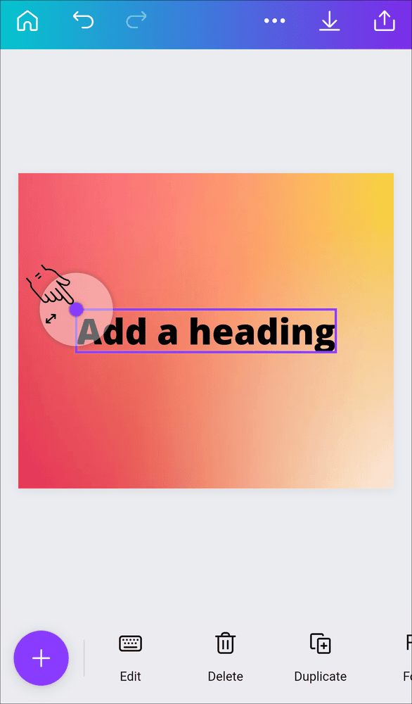 2 12 كيفية عمل خلفية متدرجة الألوان في Canva