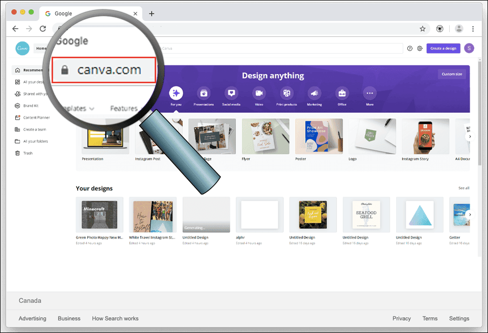 2 13 كيفية إضافة رابط في Canva