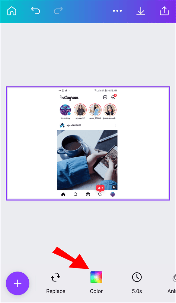 2 14.png6398e68fb2cc1 كيفية عمل خلفية متدرجة الألوان في Canva