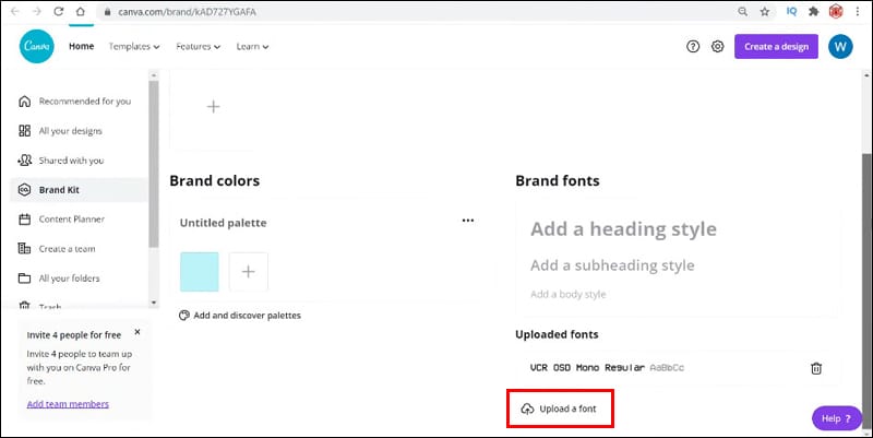كيفية تحميل خط إلى Canva 10 3 11 كيفية تحميل خط إلى Canva