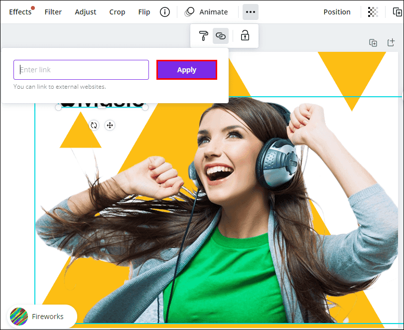 4 10 كيفية إضافة رابط في Canva