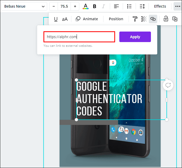 4 11 كيفية إضافة رابط في Canva
