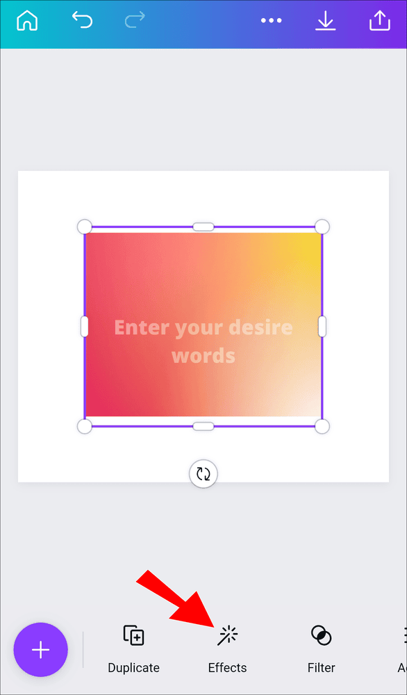 4 5 كيفية عمل خلفية متدرجة الألوان في Canva