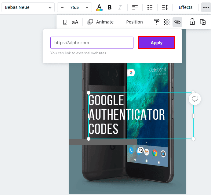 5 6 كيفية إضافة رابط في Canva