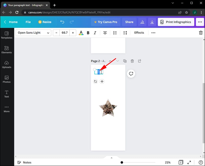 How to Add Page Numbers in Canva on a PC 8 كيفية إضافة أرقام الصفحات في Canva