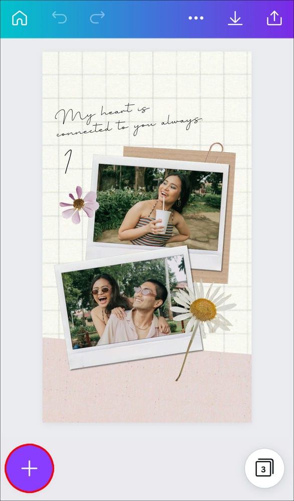 How to Add Page Numbers in Canva on an Android 3 كيفية إضافة أرقام الصفحات في Canva