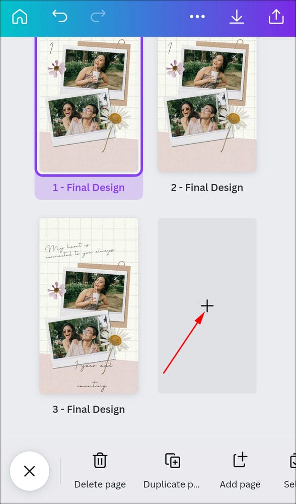 How to Add Page Numbers in Canva on an Android 9 كيفية إضافة أرقام الصفحات في Canva