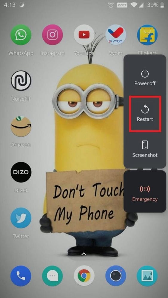 6 طرق لإيقاف تشغيل بلوتوث تلقائيًا على Android 3 Restart min 6 طرق لإيقاف تشغيل بلوتوث تلقائيًا على Android