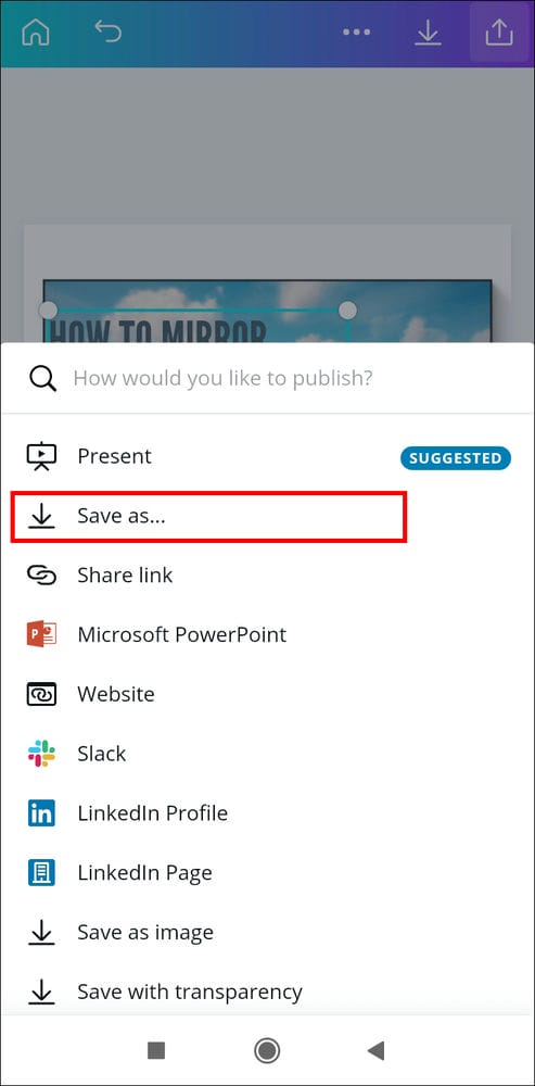 Screenshot 2021 05 13 15 30 01 999 com.canva .editor كيفية إضافة رابط في Canva