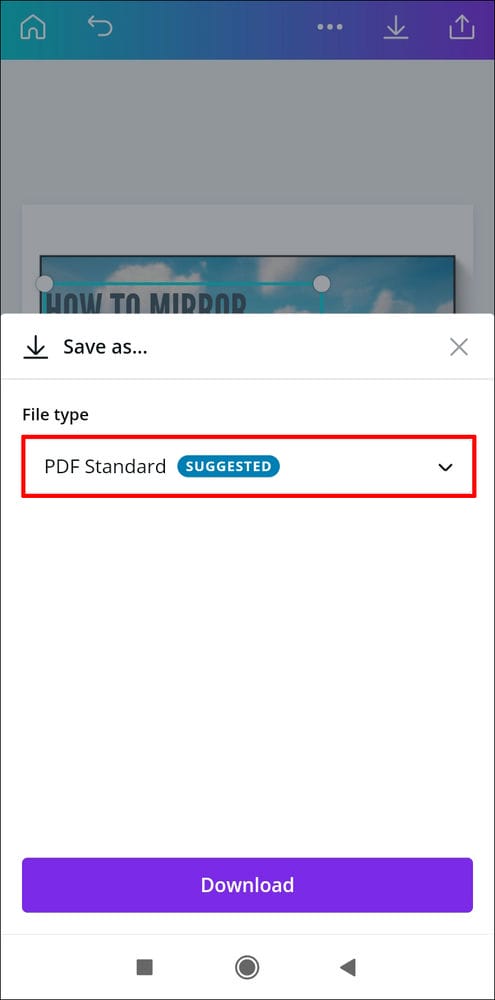 Screenshot 2021 05 13 15 30 14 712 com.canva .editor كيفية إضافة رابط في Canva