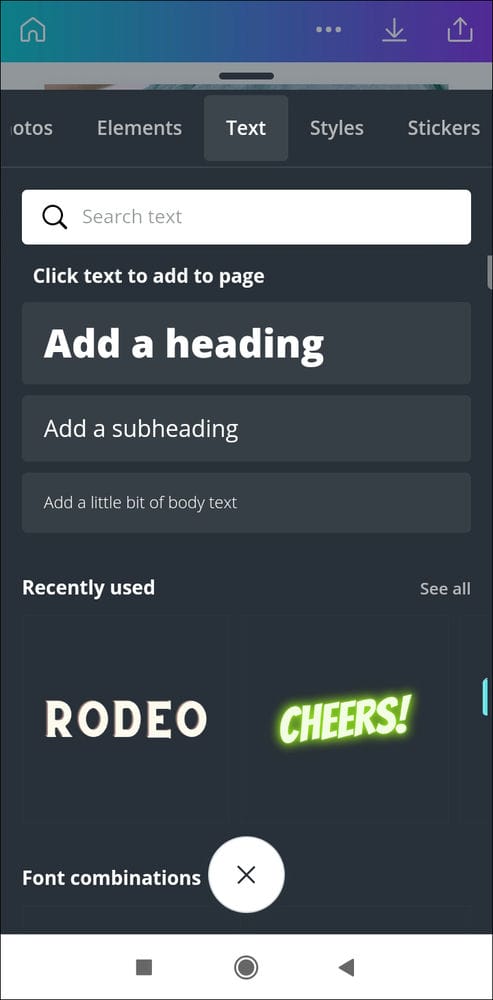 كيفية إضافة مربع نص في Canva 14 Screenshot 2021 05 23 16 15 04 524 com.canva .editor كيفية إضافة مربع نص في Canva