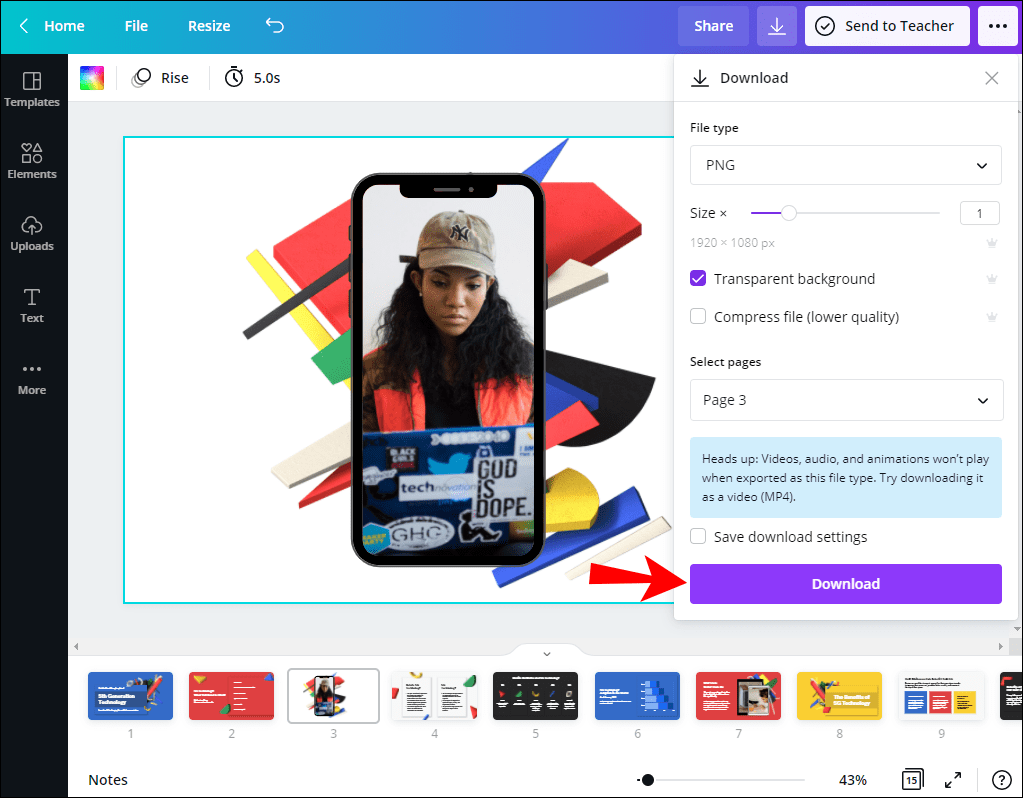 كيفية جعل الخلفية شفافة في Canva 17 Screenshot 6 28 كيفية جعل الخلفية شفافة في Canva