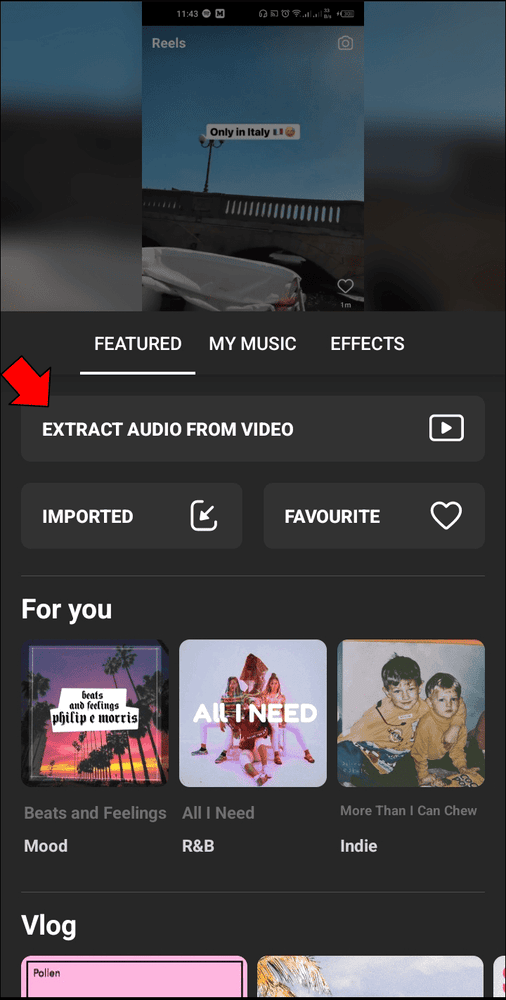 حل مشكلة عدم توفر الأغنية في انستقرام ريلز 27 Using the InShot App 4 حل مشكلة عدم توفر الأغنية في انستقرام ريلز
