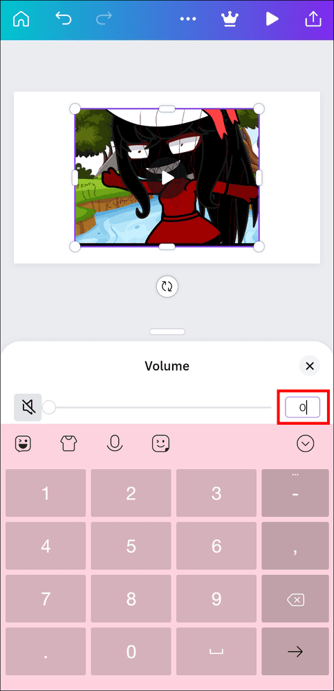 and zero كيفية إزالة الصوت من الفيديو في Canva