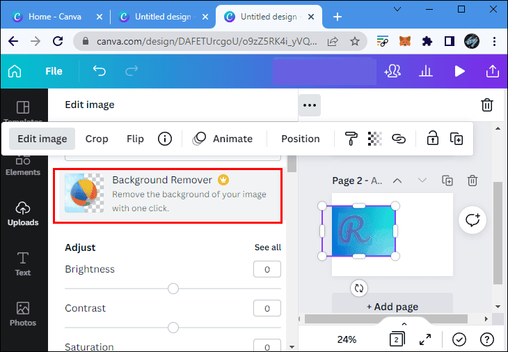 can12 كيفية عمل خلفية متدرجة الألوان في Canva