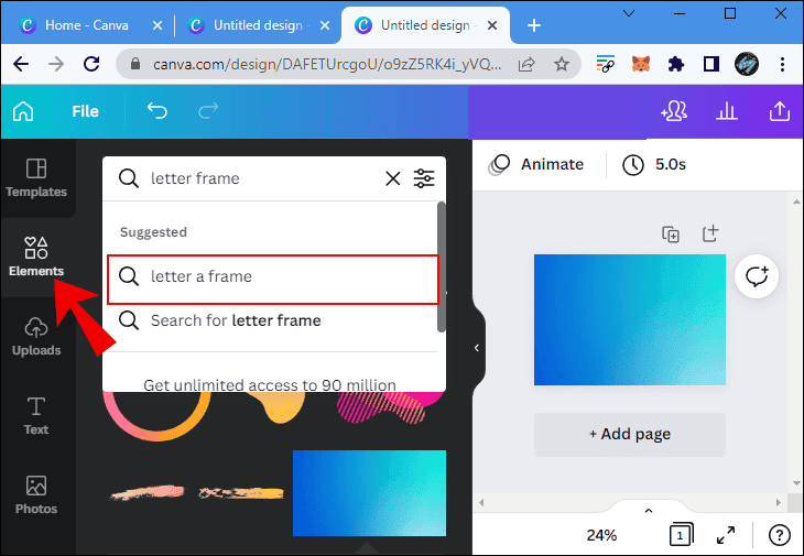 can3 كيفية عمل خلفية متدرجة الألوان في Canva