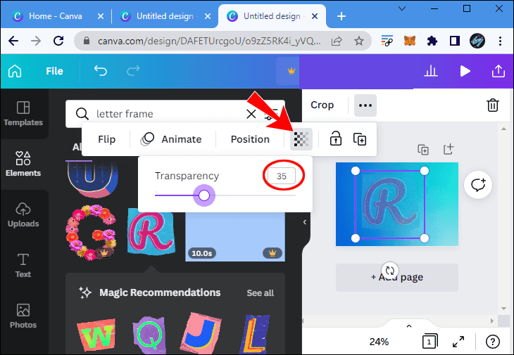 can5 كيفية عمل خلفية متدرجة الألوان في Canva