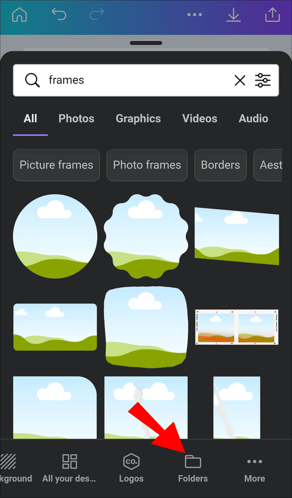 f1 5 كيفية عمل خلفية متدرجة الألوان في Canva