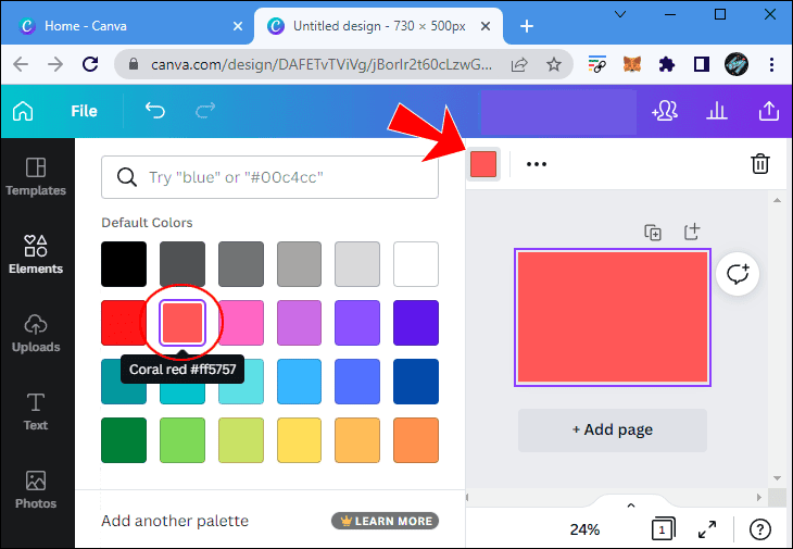 final 4 كيفية عمل خلفية متدرجة الألوان في Canva