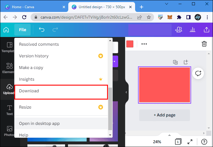 final 5 كيفية عمل خلفية متدرجة الألوان في Canva