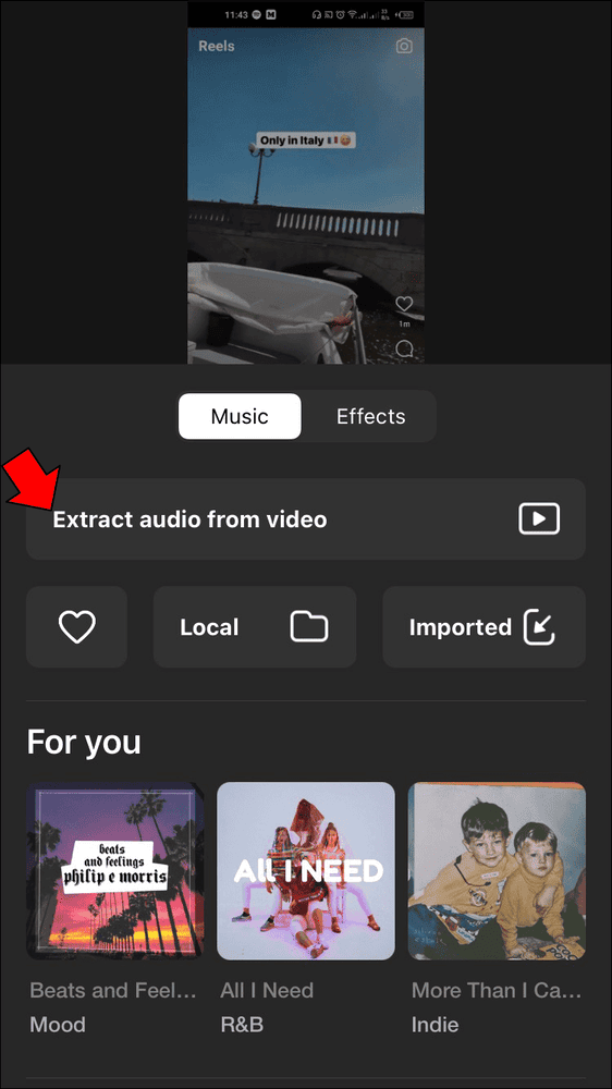 حل مشكلة عدم توفر الأغنية في انستقرام ريلز 32 inshot 4 حل مشكلة عدم توفر الأغنية في انستقرام ريلز