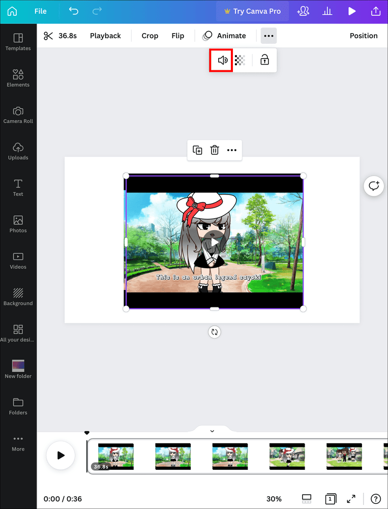 ipad speaker كيفية إزالة الصوت من الفيديو في Canva