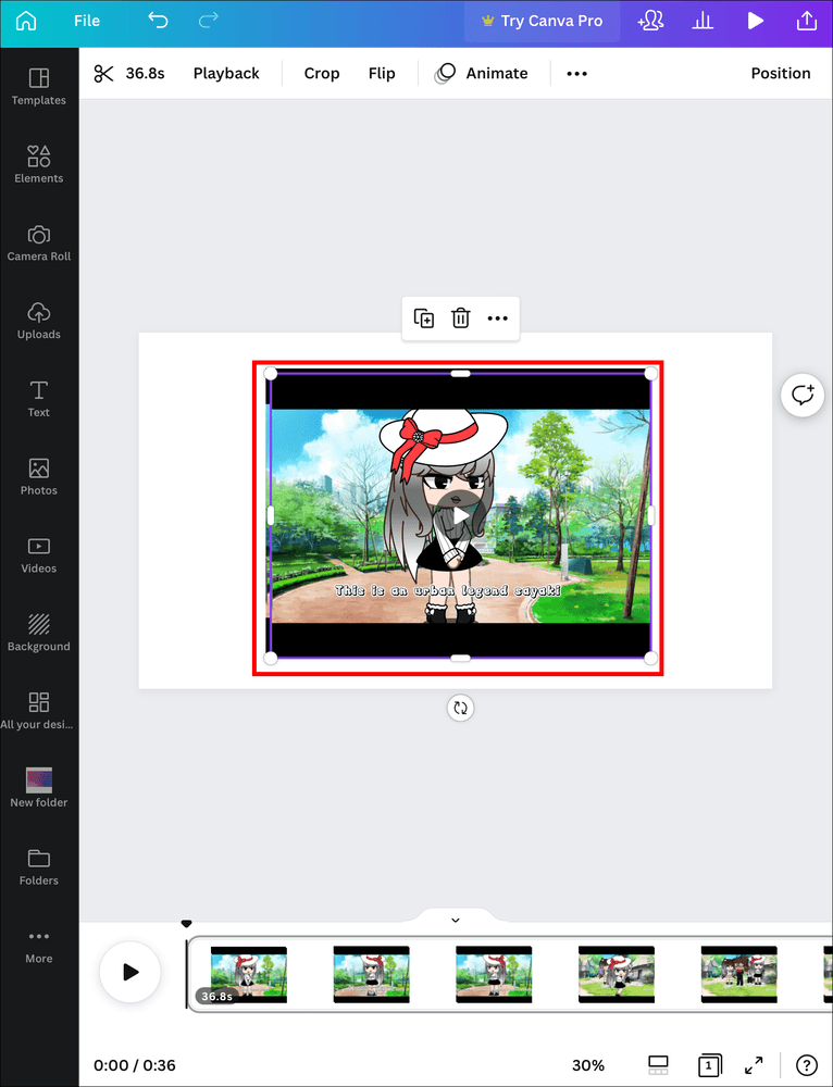 ipad2 1 كيفية إزالة الصوت من الفيديو في Canva