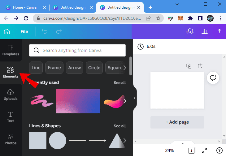r2 كيفية عمل خلفية متدرجة الألوان في Canva