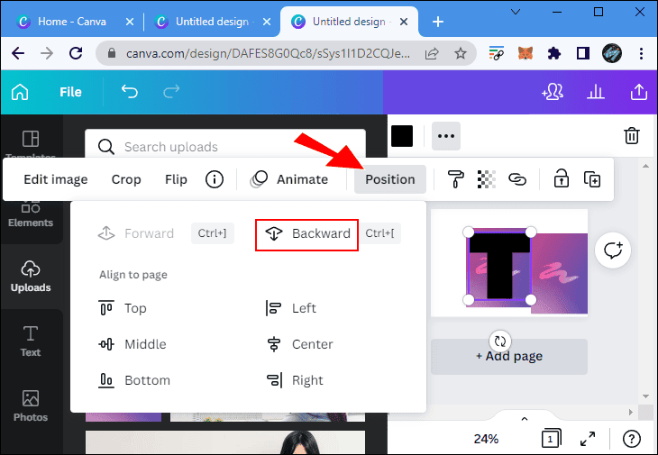 r9 كيفية عمل خلفية متدرجة الألوان في Canva