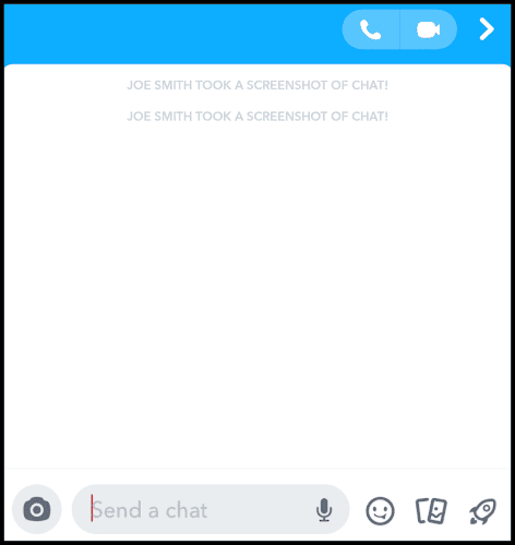 كيف أعرف إذا كان شخص ما يسجل قصتك على سناب شات 2 screenshotsnapchatChat 1 Edited كيف أعرف إذا كان شخص ما يسجل قصتك على سناب شات